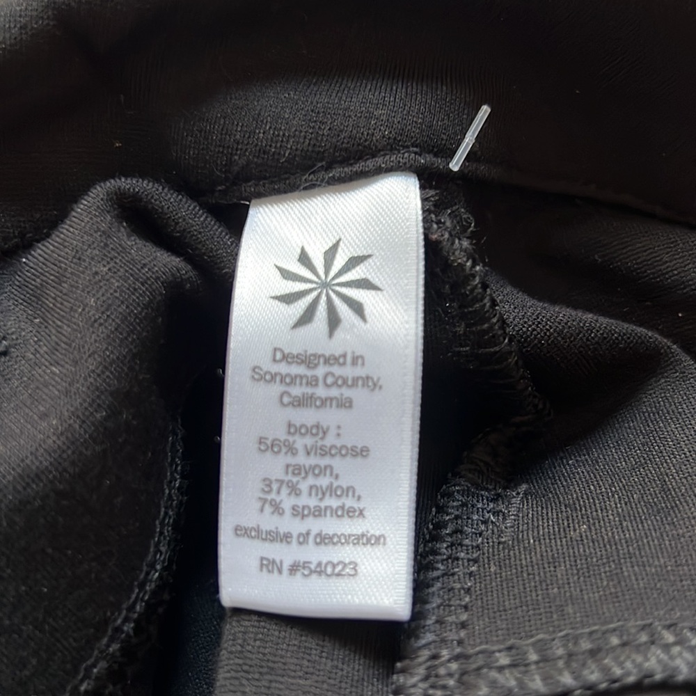 Athleta Black Stretchy Bootcut Dress Pants Size 0 New! - Picture 6 of 7